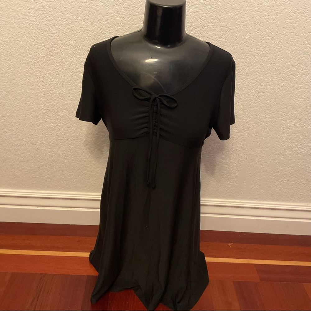 SO Black Short Sleeve Dress